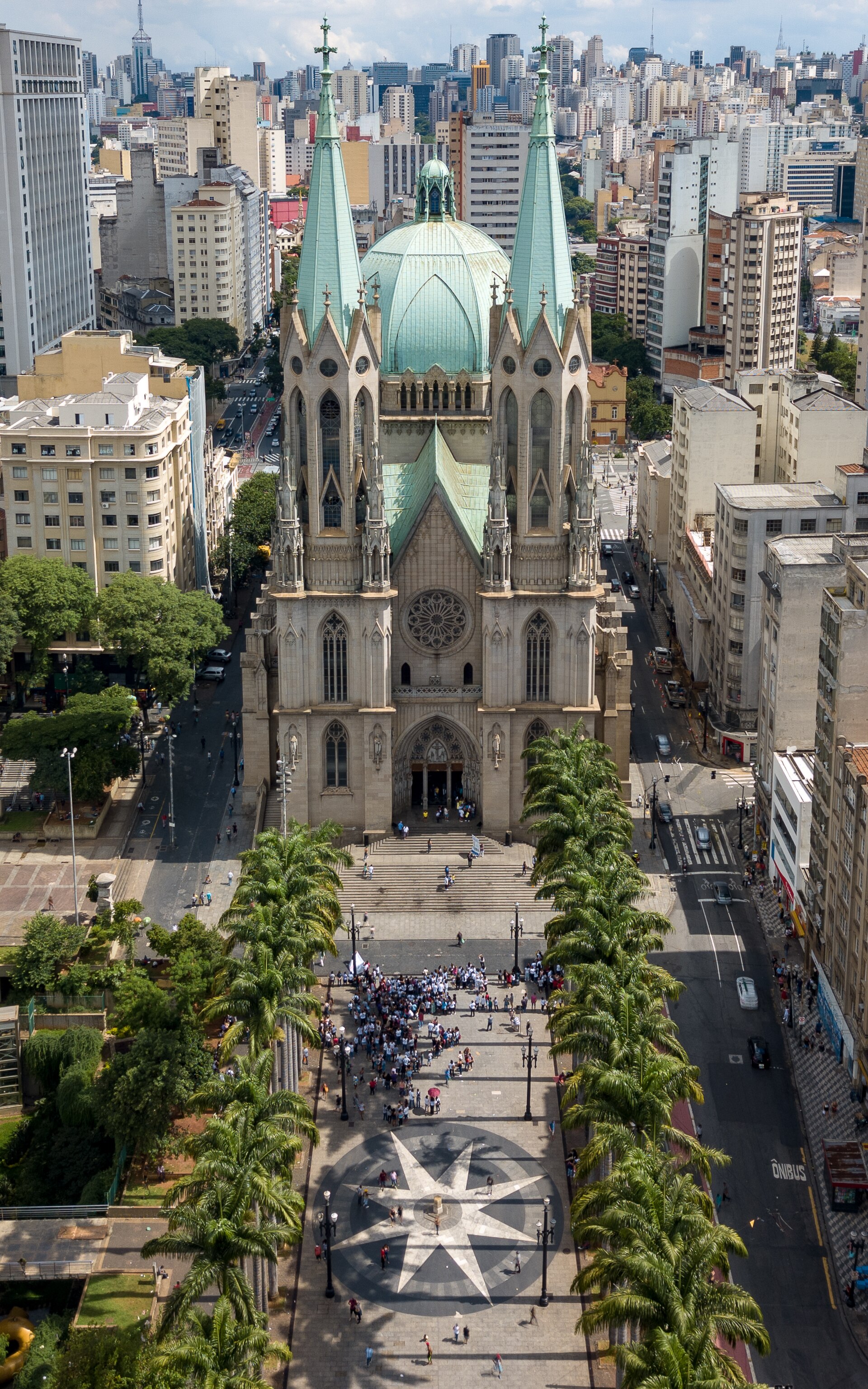 Centro Histórico de São Paulo ao entardecer